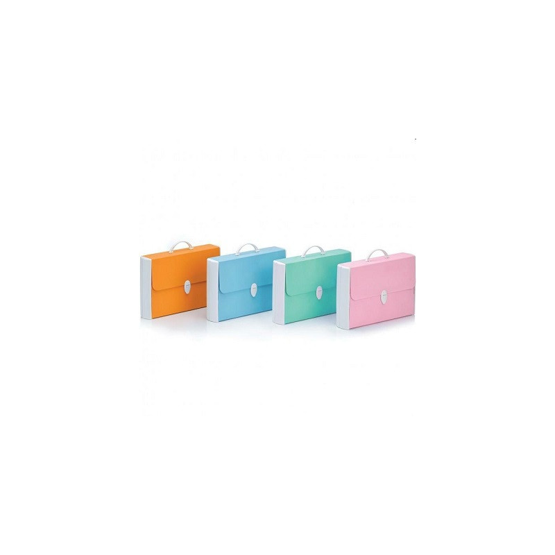 Valigetta Cartella polionda Balmar rinforzata pastel 60X37X5 2 chiusure