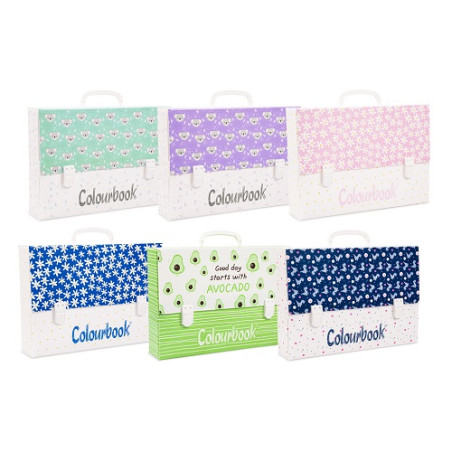 Valigetta Cartella Polionda d.8 2 chiusure Colourbook POP (8,90)