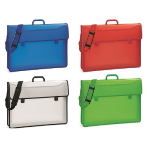 Valigetta Cartella polionda in PPL 52x37x6 con tracolla vari colori