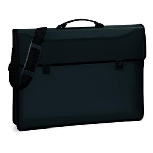 Valigetta Cartella polionda in PPL 57x37x8 con tracolla nera