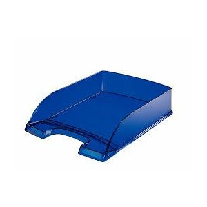 Vaschetta porta corrispondenza trasparente blu
