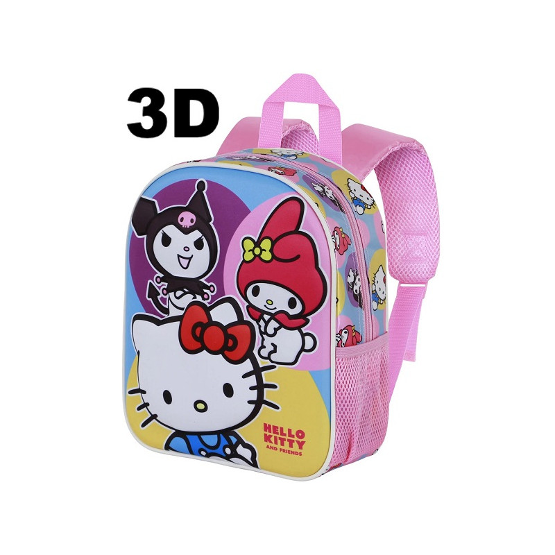 Zainetto asilo 3D Hello kitty happy