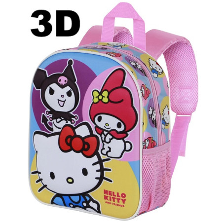 Zainetto asilo 3D Hello kitty happy