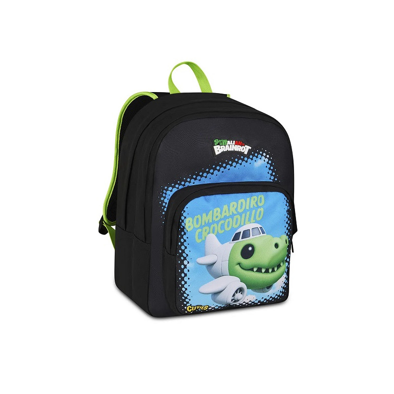 Zaino Scuola Brainrot Bombardiro Crocodillo 31L