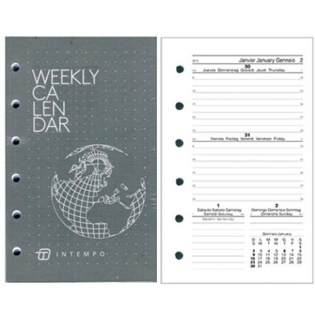 Ricambi per organizer 15x21 datato 2026