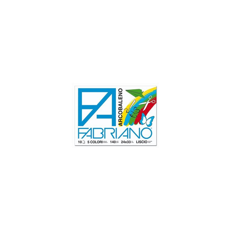 Album Fabriano colorato Arcobaleno 24X33 10 FF