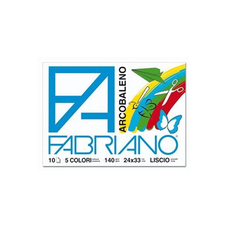 Album Fabriano colorato Arcobaleno 24X33 10 FF