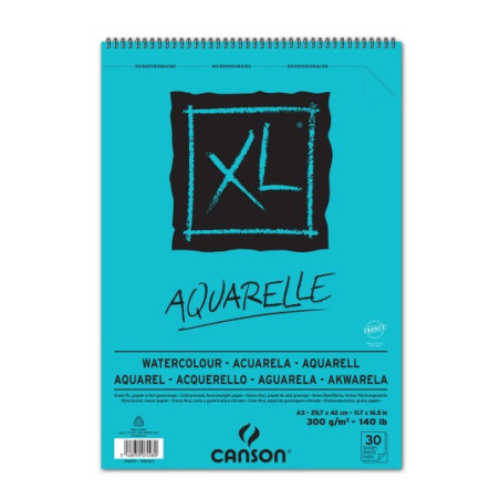 Blocco Canson XL Acquarello 300gr A3 30fg