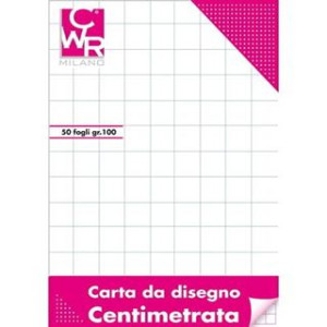 Blocco carta centimetrato 50x70 50fg