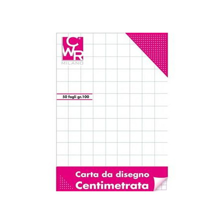 Blocco carta centimetrato 50x70 50fg