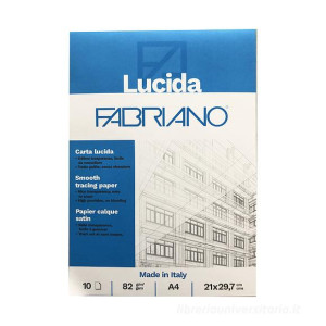 Blocco carta lucida 23x33 Fabriano 82GR 10fg