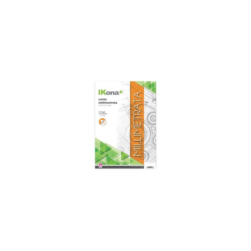 Blocco carta millimetrata 23x33 10fg