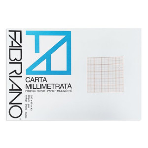 Blocco carta millimetrata Fabriano A3 10fg