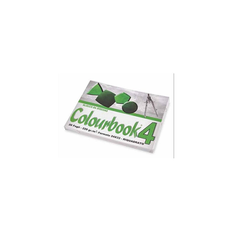 Blocco da disegno 4 COLOURBOOK  20fg 24x33 ruvido