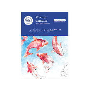 Blocco da disegno acquerello Talento A4 300gr 10fg - carta per arte e grafica