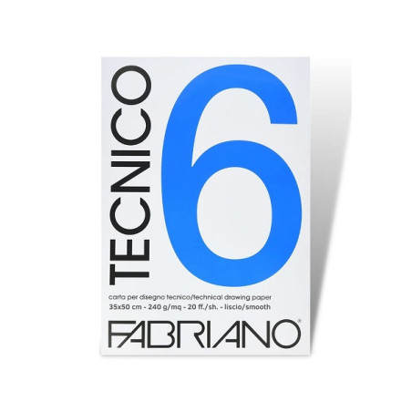 Blocco da disegno F6 35x50 20ff liscio