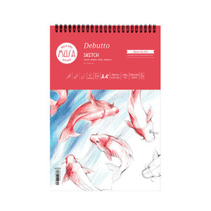 Blocco da disegno schizzo spiralato A4+ 120gr 70fg- carta per arte e grafica