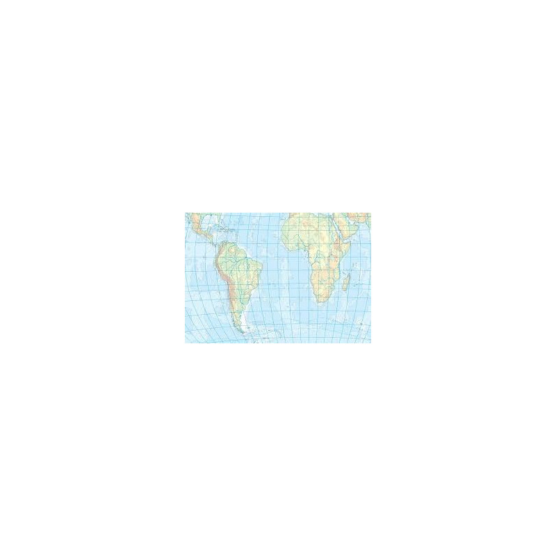 Cartina geografica da banco in cartaMONDO planisfero muta A3