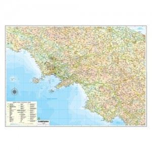 Cartina geografica da banco in carta CAMPANIA A3
