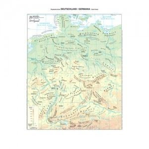 Cartina geografica da banco in carta GERMANIA - AUSTRIA A3