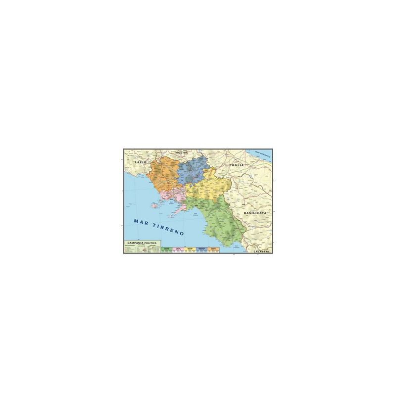 Cartina geografica murale 100x140 Campania