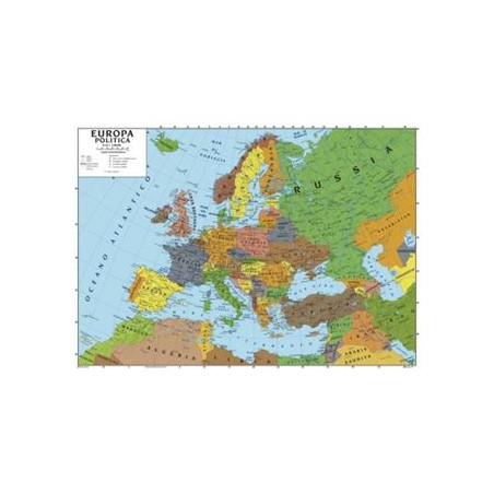 Cartina geografica murale 100x140 Europa