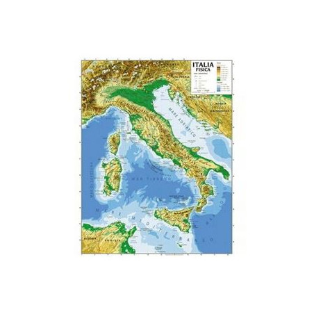 Cartina geografica murale 100x140 Italia