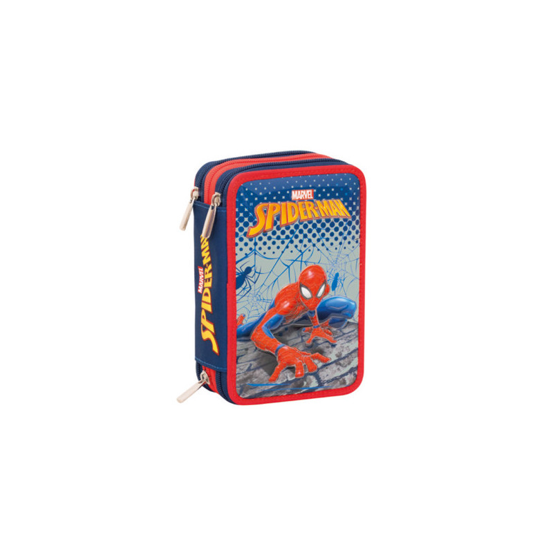 Astuccio completo 3 zip con corredo - Spiderman