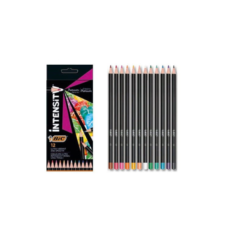 Pastelli bic a 12pz  Intensity