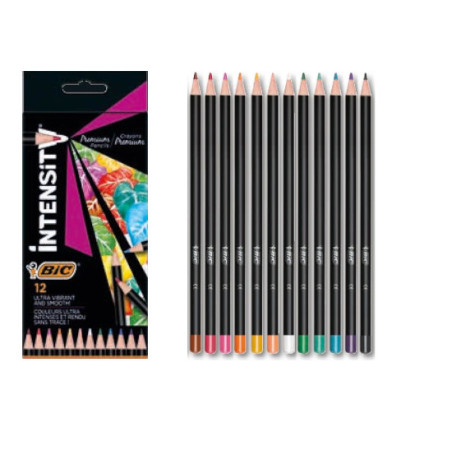 Pastelli bic a 12pz  Intensity