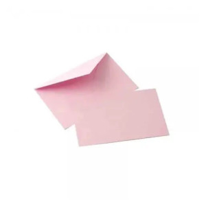 Biglietti e buste 9x14 10+10pz ROSA