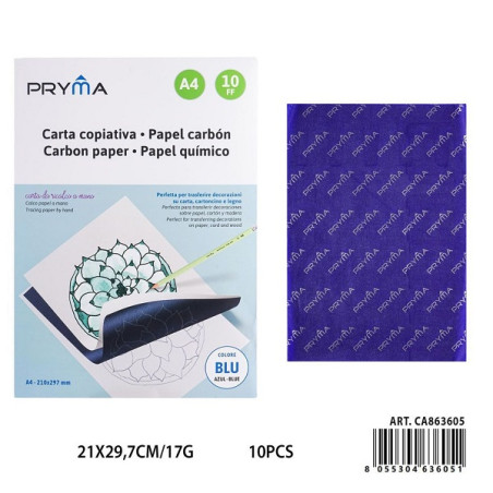 Carta carbone A4 blu 10fg