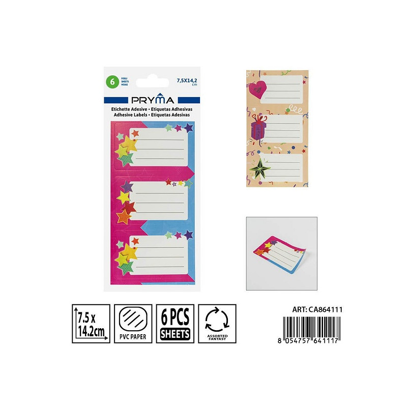 Etichette con righe colorate 6fgx3pz