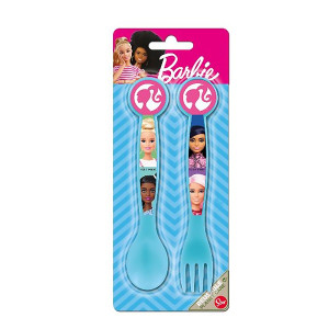 Stor 26 Set 2 Posate Cucchiaio e Forchetta Barbie
