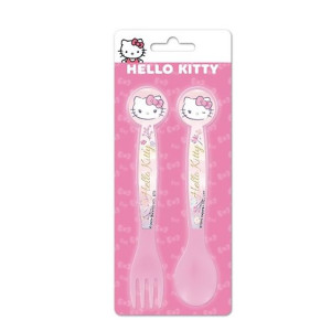 Stor 26 Set 2 Posate Cucchiaio e Forchetta Hello Kitty