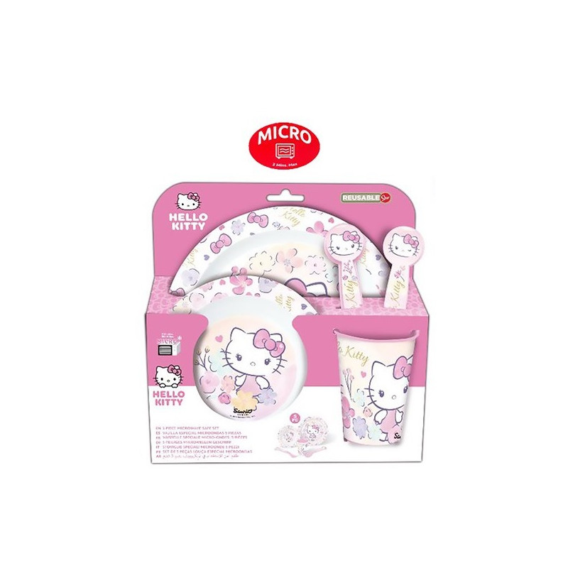 Stor 26 Set Pranzo Microonde 5 pz. Hello Kitty