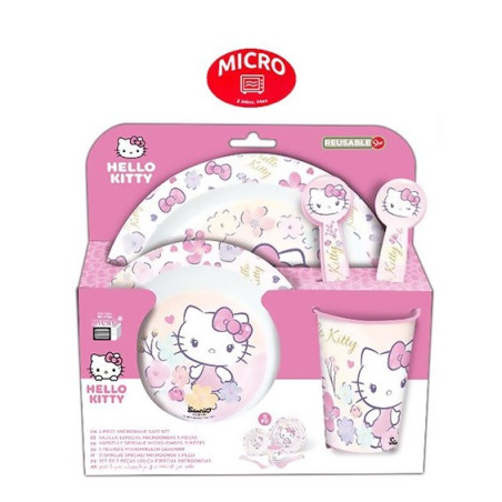 Stor 26 Set Pranzo Microonde 5 pz. Hello Kitty