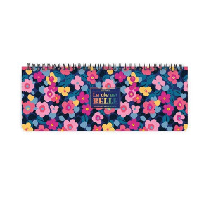 AGENDA DA SCRIVANIA 12 MESI DESK PLANNER FLOWERS 2027 LEGAMI