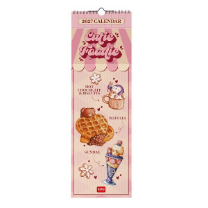 Calendario Da Parete 16x49 2027 Cutie Foodie Legami