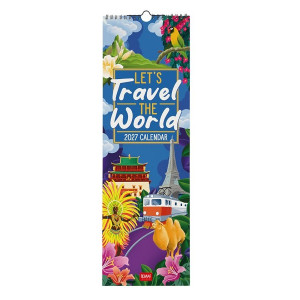 Calendario Da Parete 16x49 2027 Let's Travel Legami