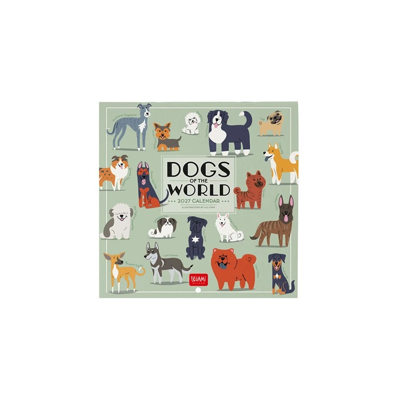 Calendario Da Parete 18x18 Special Edition 2027 Dogs Of The World Legami