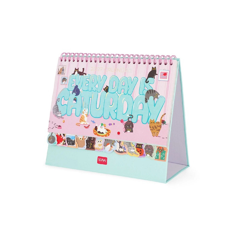 CALENDARIO DA TAVOLO CON ADESIVI CATURDAY 2027 LEGAMI