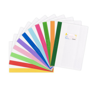 Coprimaxi rinforzati banda colorata Colourbook con portanome