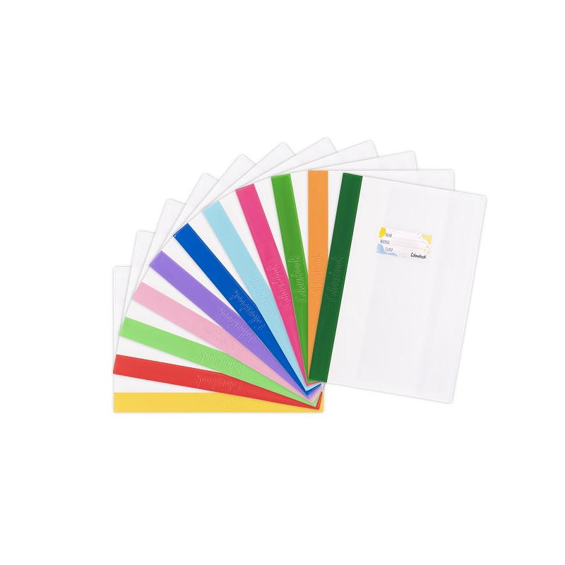 Coprimaxi rinforzati banda colorata Colourbook con portanome