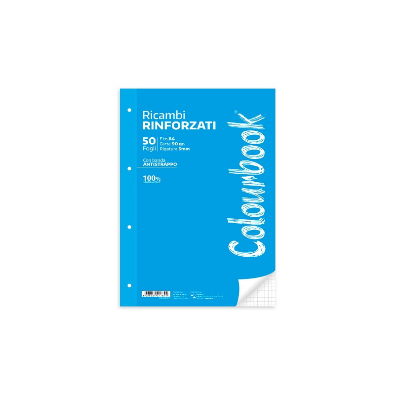 Ricambi A4 rinforzati 5mm 90gr 50fg
