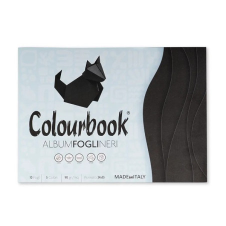 Album nero Colourbook 24x33 90gr 10fg
