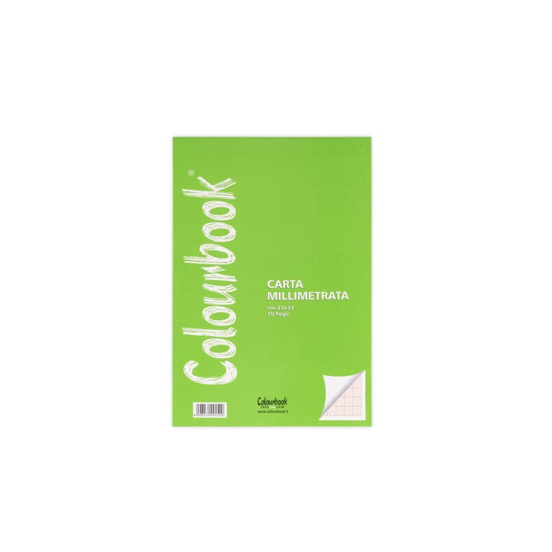 Blocco carta millimetrata 23x33 Colourbook
