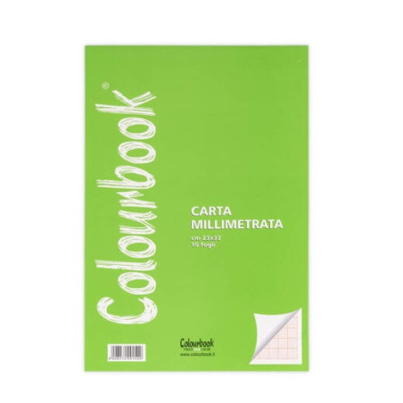 Blocco carta millimetrata 23x33 Colourbook