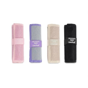 Astuccio Pastelli Colourbook Glitter nero rotolo creativity 24pz