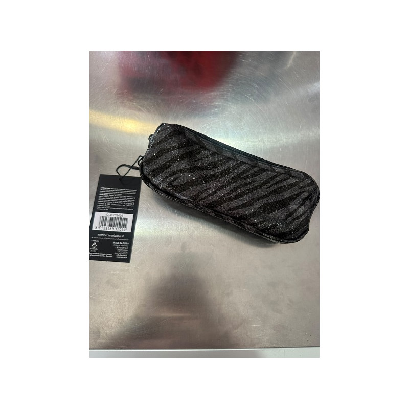 Astuccio 2 zip Colourbook nero assoluto